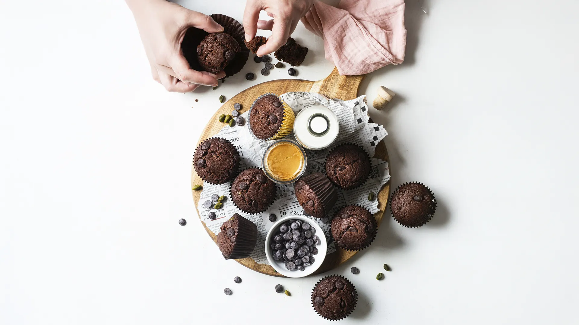 De bedste hjemmelavede chokolademuffins